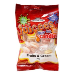Juicees Sugar Free Fruit & Cream Sweets 75g