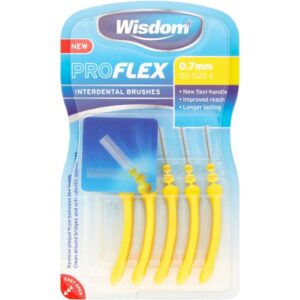 WISDOM - PROFLEX INTERDENTAL BRUSH 0.70mm YELLOW