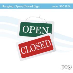 HANGING OPEN/CLOSED SIGN