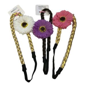 LARGE GERBERA FLOWER ON IMITATION HAIR BANDEAUX
