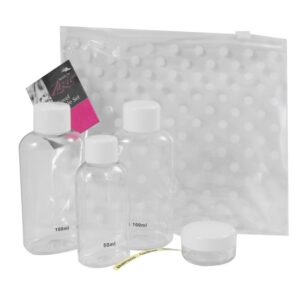 TRAVEL BAG W/BOTTLES