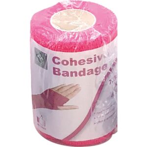A & E - Cohesive Bandage Pink 7.5cm x 4.5 mtrs