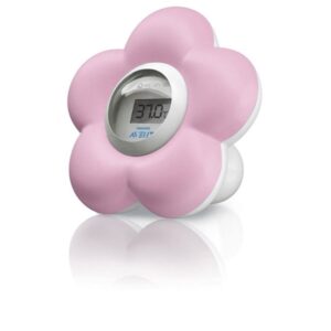 AVENT - FLOWER BATH AND ROOM THERMOMETER (PINK)
