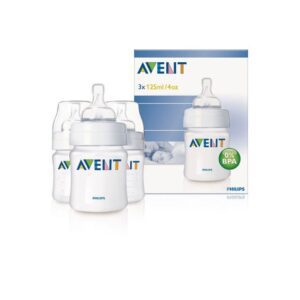 AVENT - CLASSIC FEEDING BOTTLE 125ML/4OZ TRIPLE