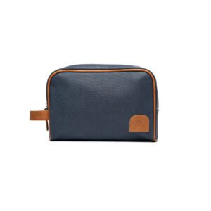 NAVY & TAN MENDS WASH BAG - LARGE