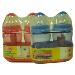 NUBY WIDE NECK BOTTLE 300ml Twin Pack