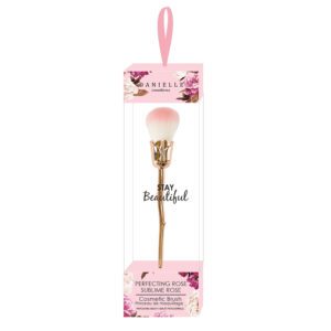 Vintage Floral Blooms - Rose Cosmetic Brush