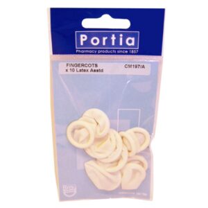 PORTIA - LATEX FINGERCOT x10