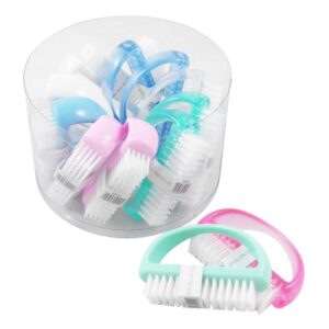 COLOURED NAIL BRUSHES w/HANDLE