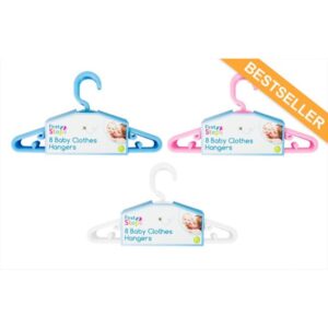1ST STEPS - 8 PACK BABY CLOTHES HANGERS
