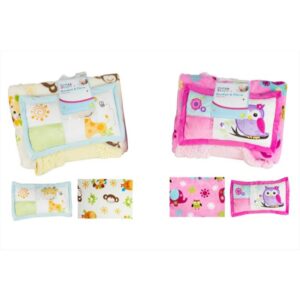 1ST STEPS - BLANKET WITH PILLOW 2/ASSORTED