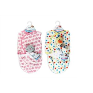 1ST STEPS - SWADDLE BLANKET & TOY