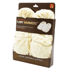 FURRY WARMERS SLIPPERS - CREAM