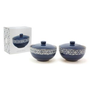 Mosaic Blue - Lidded Ceramc Bowl