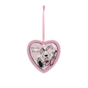 Precious Moments - Hanging Heart Pink