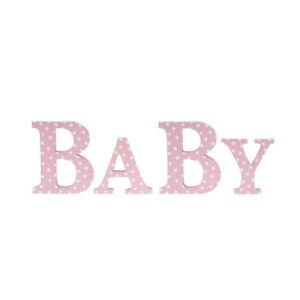 Baby Letter Blocks - Pink
