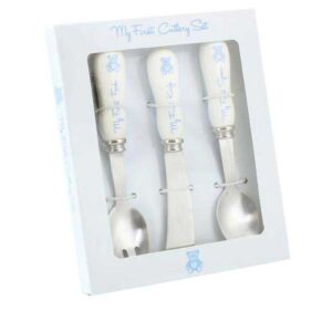 My First Cutlery Set Teddy - Blue