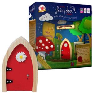 Irish Fairy Door - Arched Door - red