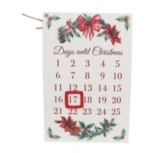 Berry Wreath - Days Till Xmas Plaque