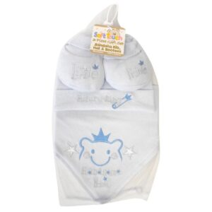 SOFT TOUCH - BIB/HAT & BOOTEE SET