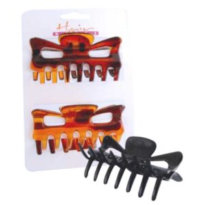 LGE CLAMPS BLACK/SHELL 2PK