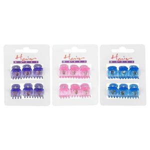 CLAMPS MINI WITH HEARTS X6