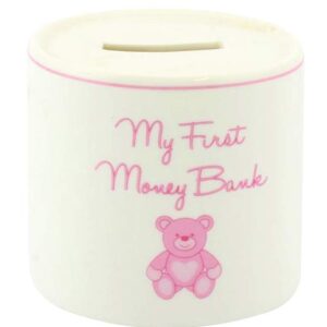 My First Money Bank Teddy - Pink