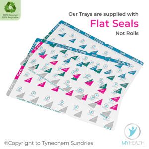 Weekly Med Trays Flat Seals MDS Roll-Free Seals