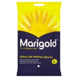 MARIGOLD EXTRA LIFE KITCHEN GLOVES LARGE