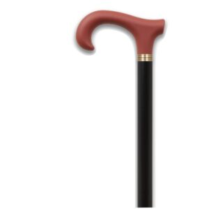 RED/BLACK - CURVED WALKING STICK