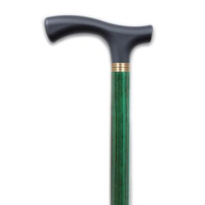 MYHEALTH - BLACK/GREEN - STRAIGHT WALKING STICKS