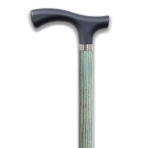 MYHEALTH - BLACK/TEAL - STRAIGHT WALKING STICK