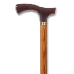MYHEALTH - MAROON HANDLE - STRAIGHT WALKING STICK