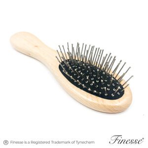 BRUSH WOOD PADDLE - SMALL METAL BRISTLE