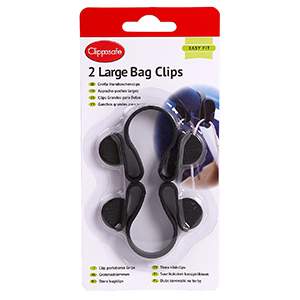BAG CLIPS EXTRA LARGE (2PACK)