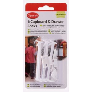 CLIPPASAFE - CUPBOARD LOCKS 6pk (No.113)