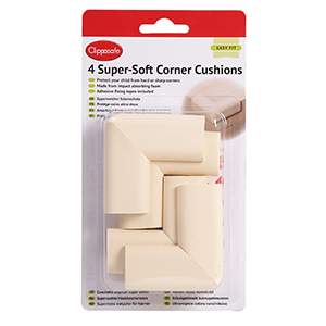 CLIPPASAFE - CORNER CUSHIONS - 4pk