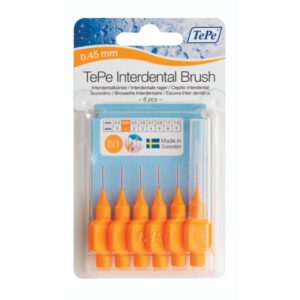 INTERDENTAL BRUSHES ORANGE SIZE 1 - 0.45mm