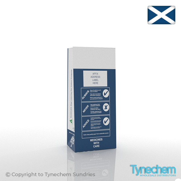 NHS Prescription Bags - P5S on a white background showing the NHS advice and advisories design.