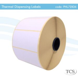 LABELS - 72x36mm DIRECT THERMAL(PERM) x1000