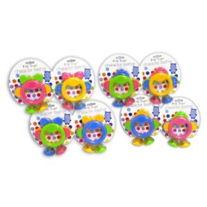 1ST STEPS - BABY CHARACTER RATTLE 4/ASSORTED