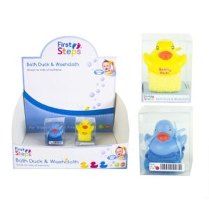 1ST STEPS - Baby Bath Duck & Wash Cloth
