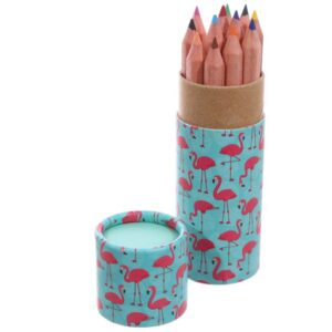 FLAMINGO PENCILS IN CASE