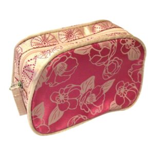 SMALL COSMETIC BAG - FLOWER/WHEEL