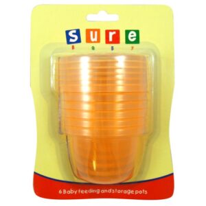 SURE BABY - 6 FEEDING & STORAGE POTS