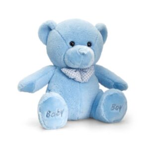 BABY SPOTTY BEAR 25cm - BLUE