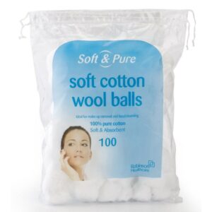 SOFT & PURE COTTON BALLS 100gm (1145)