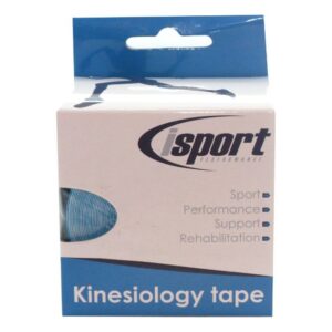 ISPORT - KINESIOLOGY TAPE 5cm x 5 cm Blue