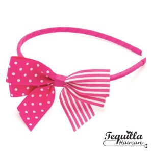 ALICEBAND BOW - PINK/WHITE