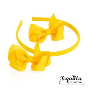 Yellow Alice Band & Bow Set